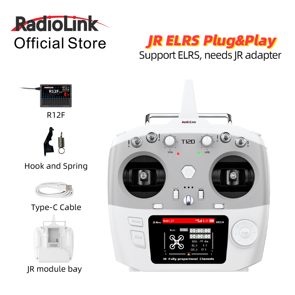 Rc Hobby Boat - Módulo RadioLink T12D JR 12CH 2.4GHz