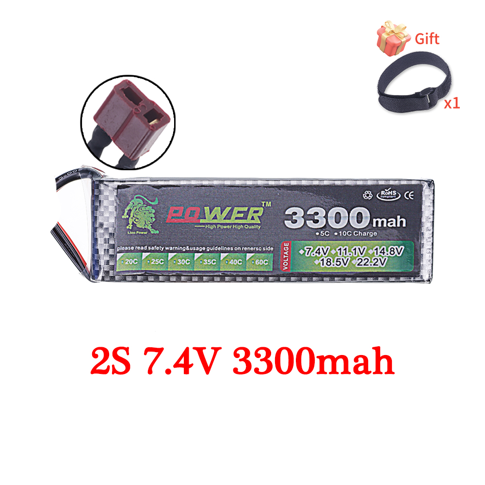 Batería Lipo 60C 3300mAh 7,4 V - Rc Hobby Truck reseña y precio