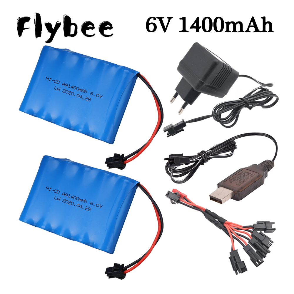 Batería NiCD de 6v y 1400mAh p - Rc Hobby Boat reseña y precio