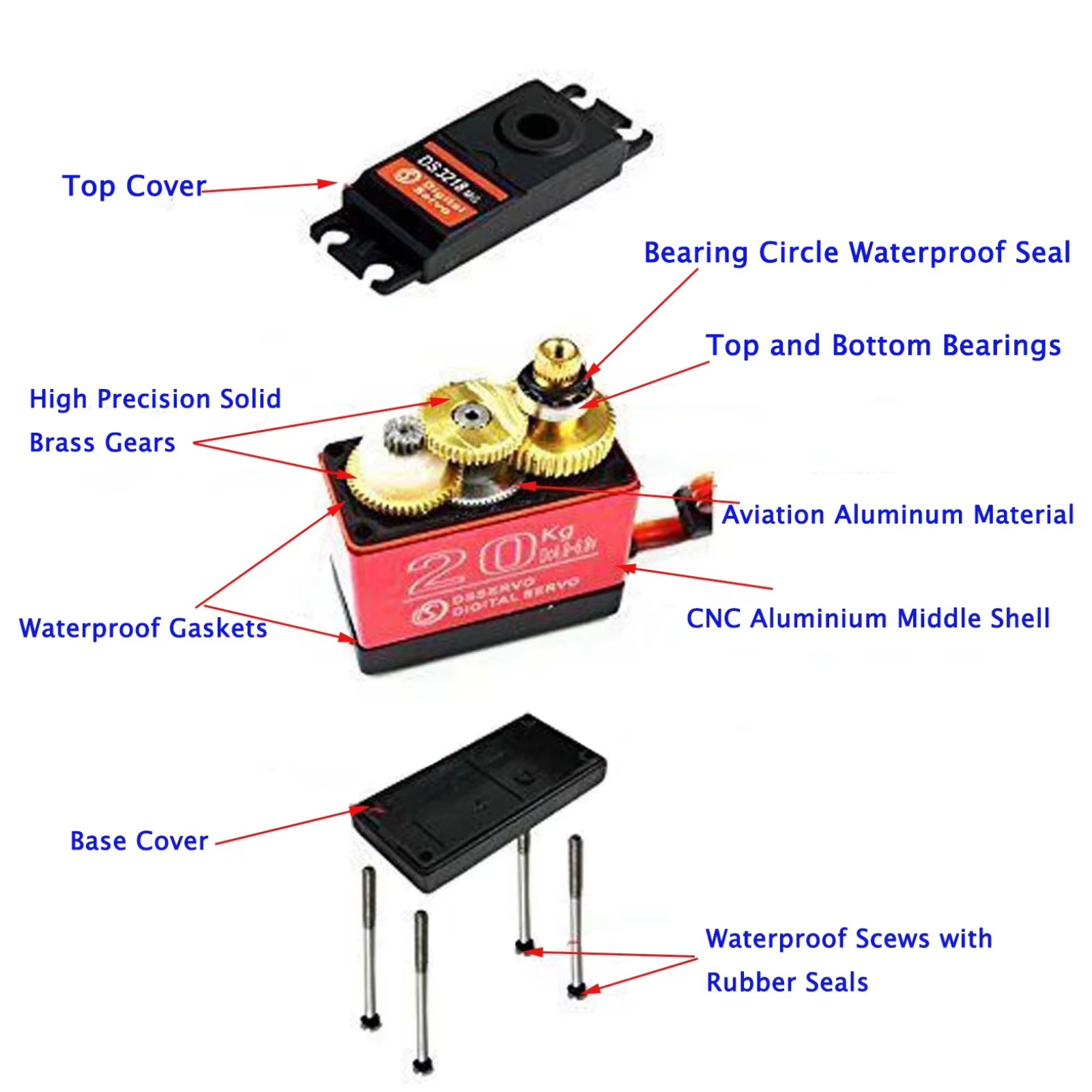 10PCS DS3218 Servo Digital de  - Rc Hobby Truck reseña y precio